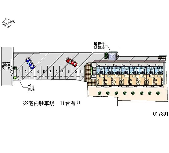 ★手数料０円★加賀市大聖寺亀町　月極駐車場（LP）